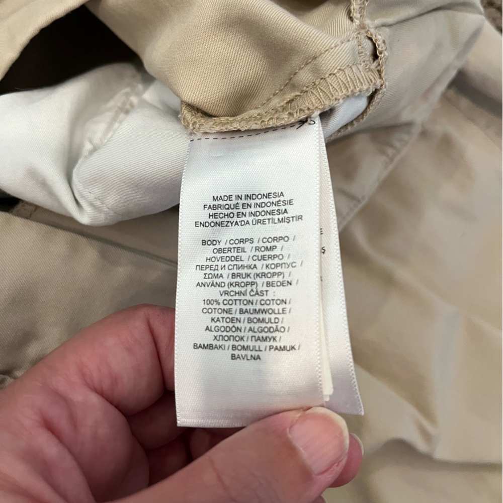 POLO RALPH LAUREN tan/beige Belted Twill Featherweight Safari Western pants sz 8 - Picture 9 of 15